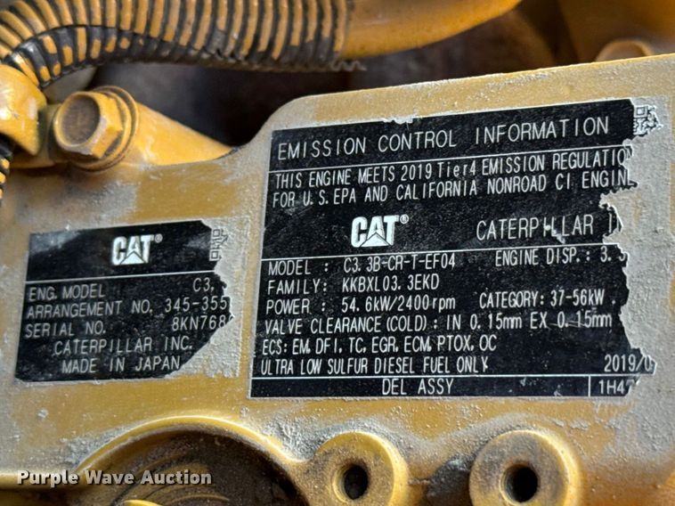 image for item DR0986 2019 Caterpillar 246D3 skid steer loader