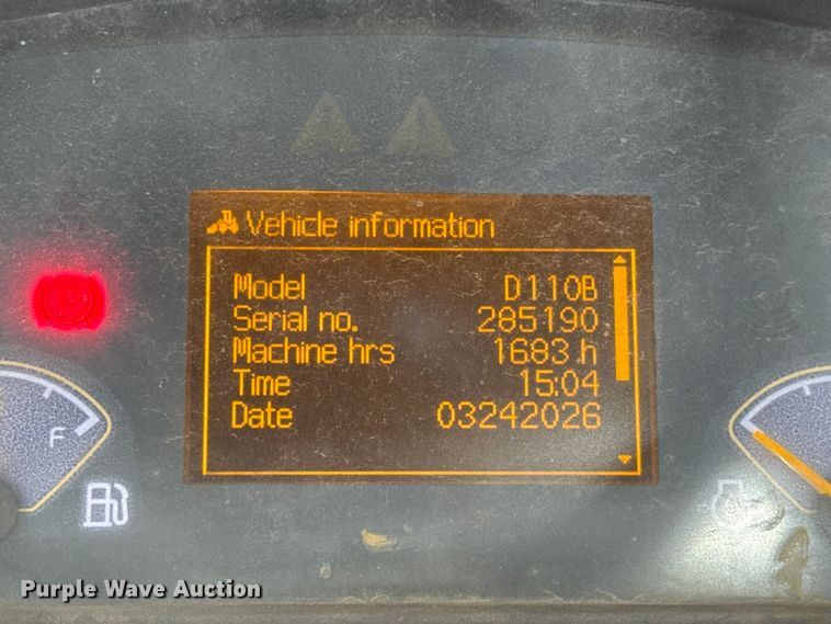 image for item DR1009 2016 Volvo DD110B double drum vibratory roller