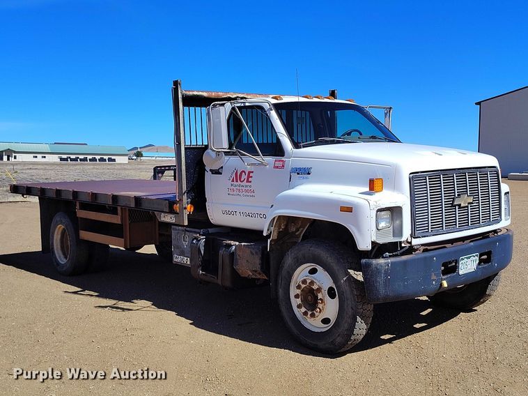 image for item DT0994 1996 Chevrolet Kodiak C7500  dump flatbed truck