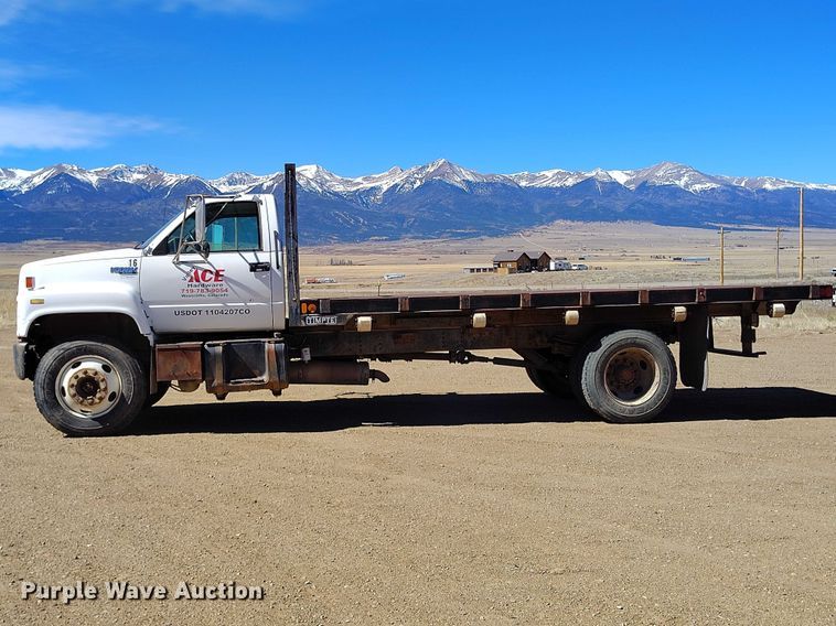 image for item DT0994 1996 Chevrolet Kodiak C7500  dump flatbed truck