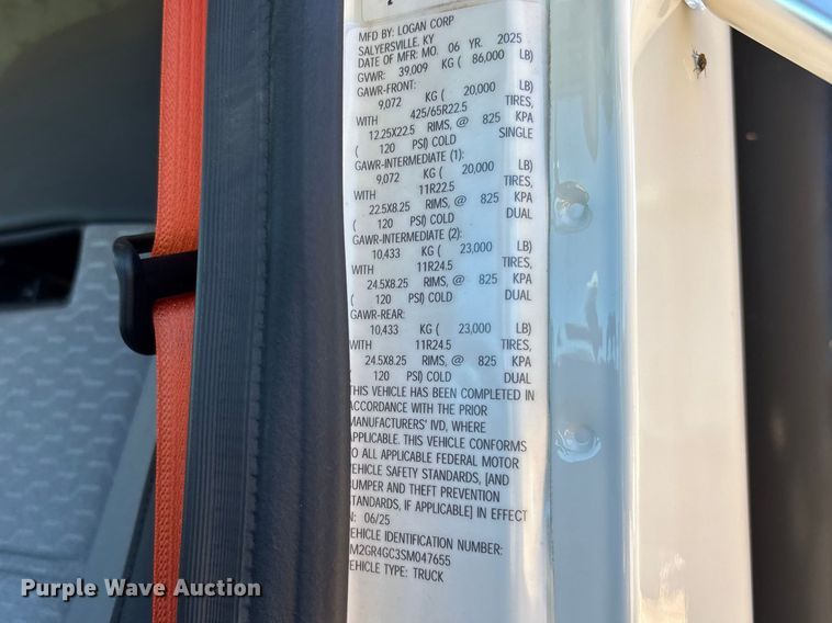 image for item DU0407 2025 Mack Granite dump truck