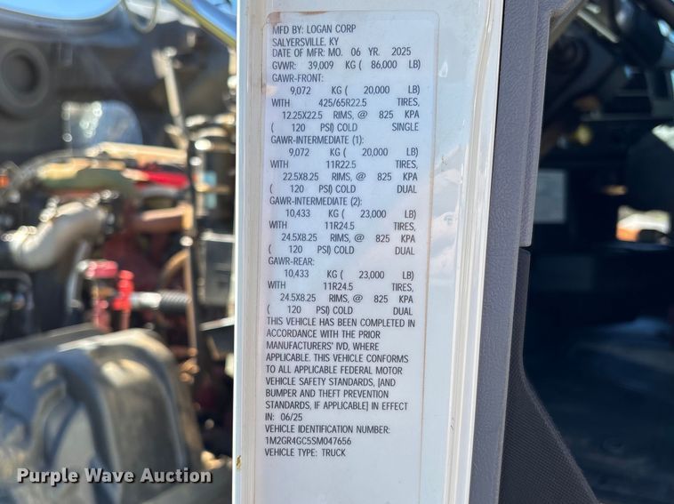 image for item DU0408 2025 Mack Granite dump truck