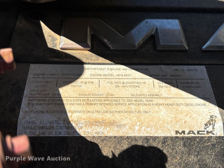 image for item DU0409 2025 Mack Granite dump truck