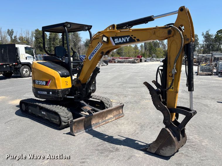 image for item DU0414 2022 Sany SY35U mini excavator