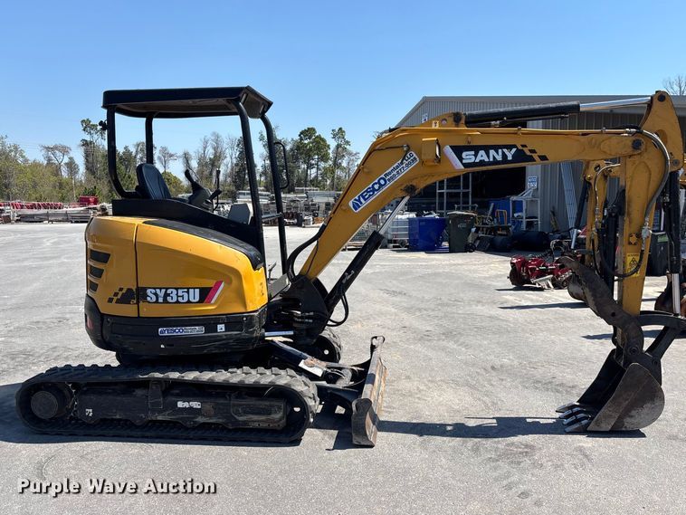 image for item DU0414 2022 Sany SY35U mini excavator