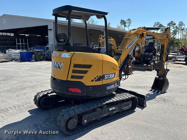 image for item DU0414 2022 Sany SY35U mini excavator