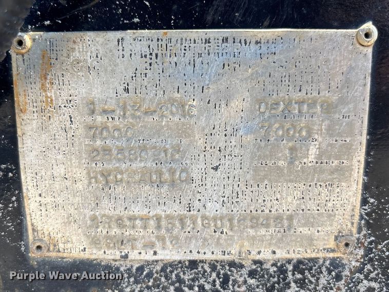 image for item DU0417 2016 Region Welding SSLT-12 tilt deck utility trailer