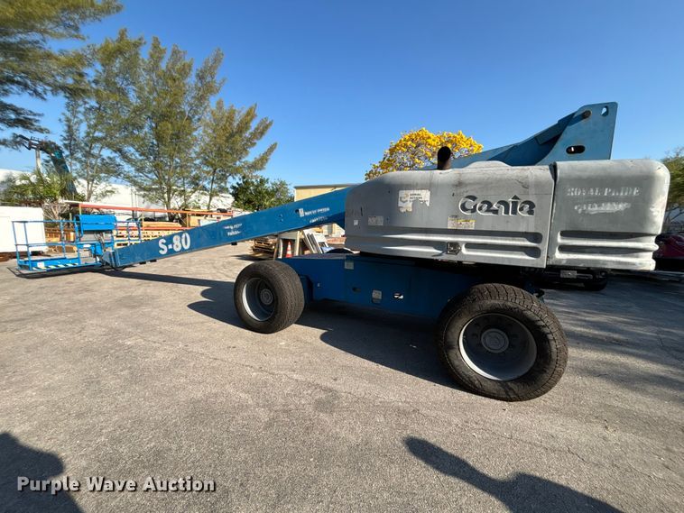 image for item DU0445 2008 Genie S-80 boom lift