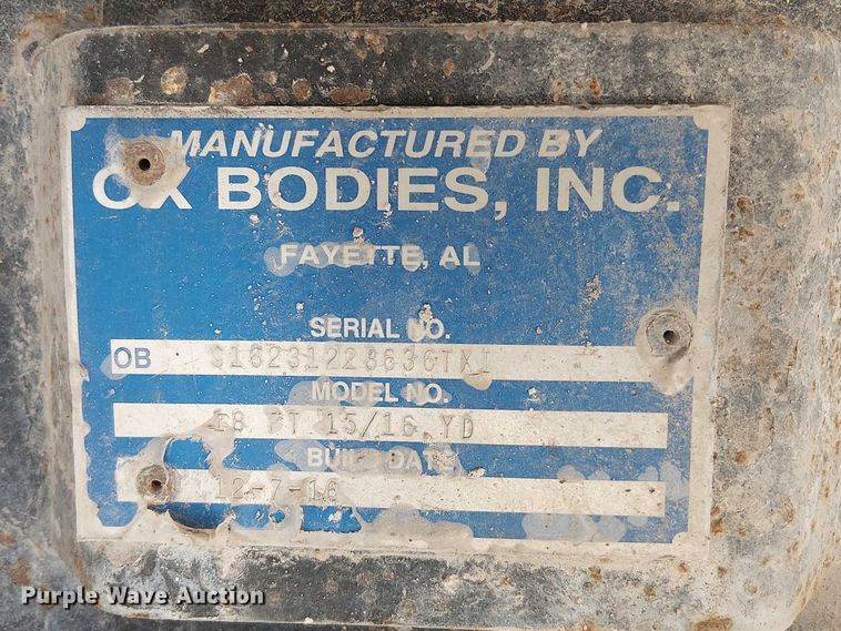 image for item DU3103 2017 Mack Granite GU713 dump truck