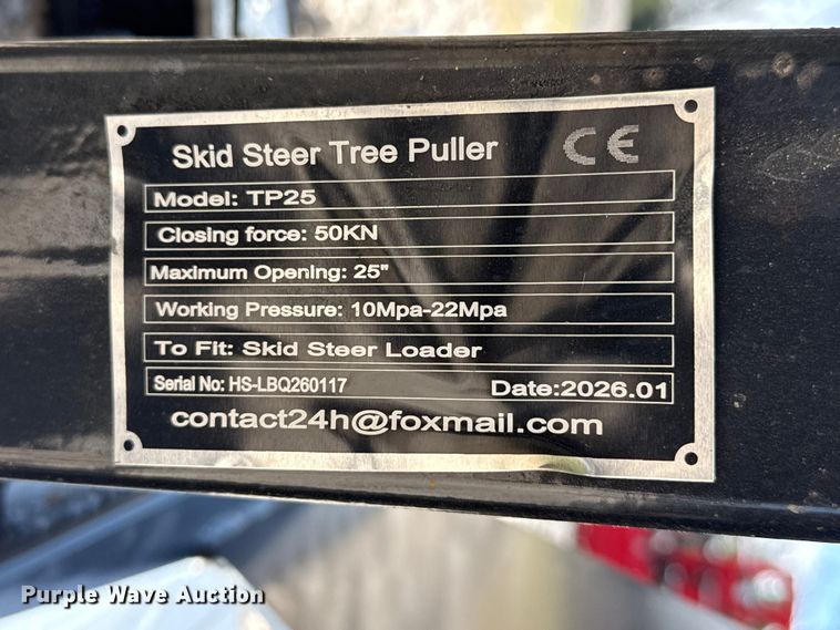 image for item DZ5289 2026 TP26 skid steer auger