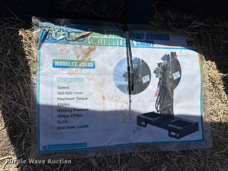 image for item DZ5291 2026 SG45 skid steer stump grinder