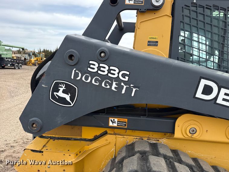 image for item DZ5314 2018 John Deere 333G tracked skid steer loader