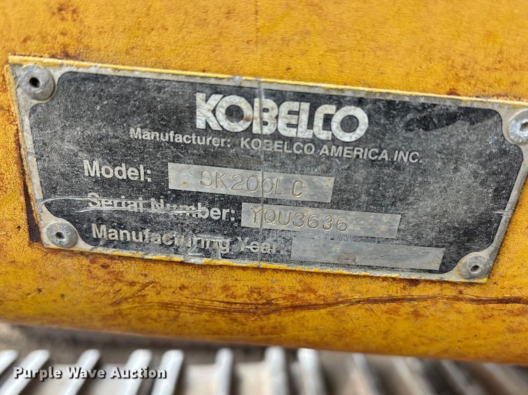 image for item EA4578 1998 Kobelco SK200LC Mark IV excavator