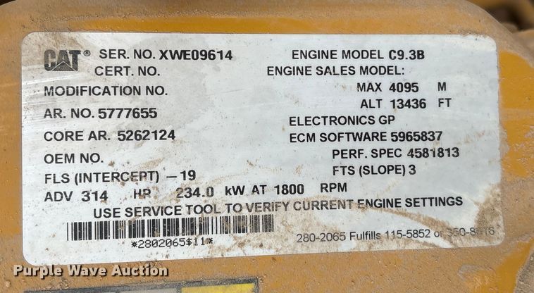 image for item EA7214 2021 Caterpillar 336 excavator