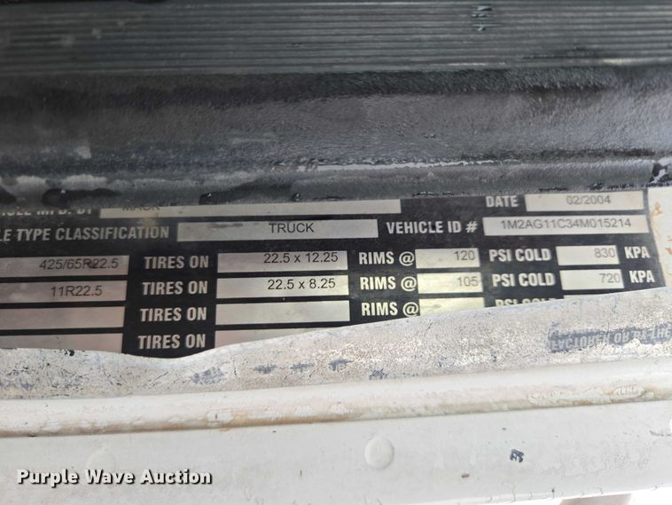 image for item EB1387 2004 Mack Granite CV713 ready mix truck