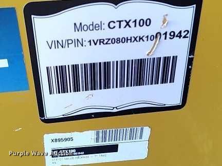 image for item EC8289 2019 Vermeer CTX100 compact utility loader