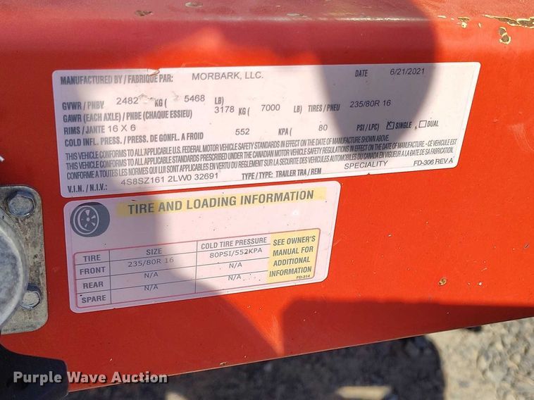 image for item EC8293 2020 Morbark Eeger Beever 1215 wood chipper