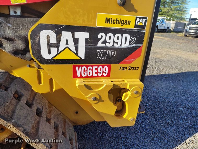 image for item EC8295 2019 Caterpillar 299D2 XHP tracked skid steer loader