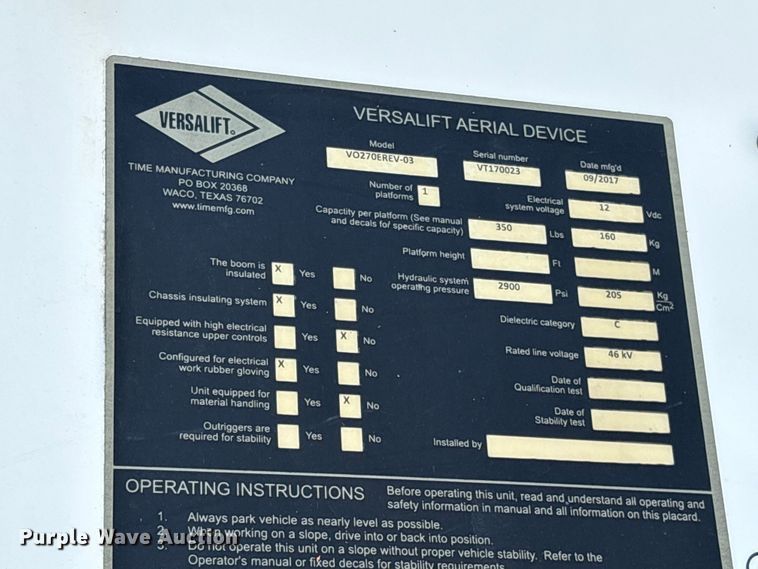 image for item EC8314 2018 Freightliner M2 forestry bucket truck