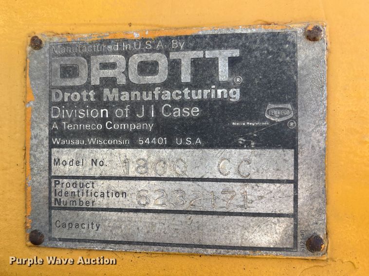 image for item EC8335 1977 Drott 1800 CC crane