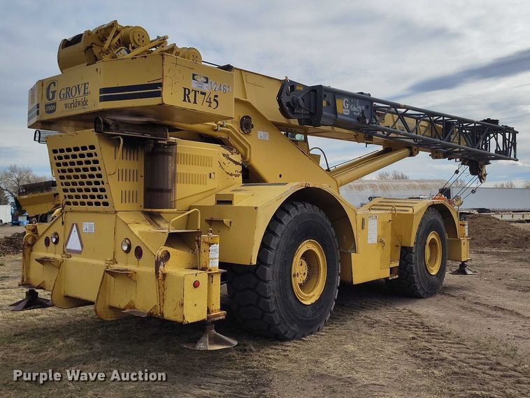 image for item EC8983 1993 Grove RT745 crane