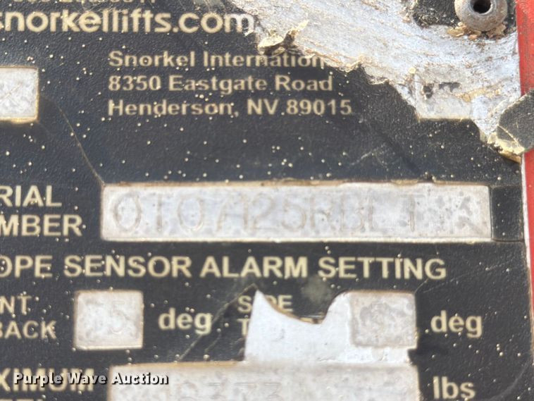 image for item ED5175 2018 Snorkel TB60DZ boom lift