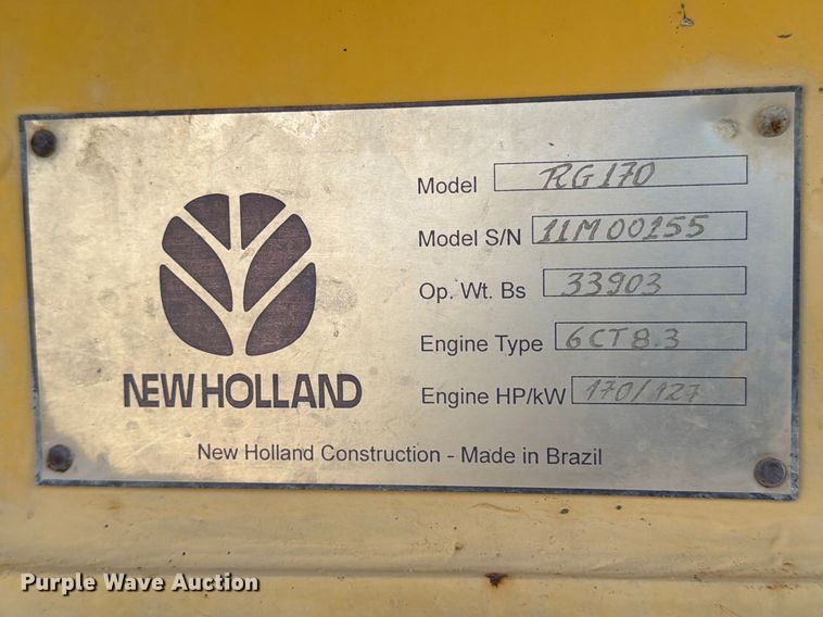 image for item ED5179 2000 New Holland RG170 motor grader