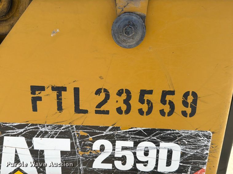 image for item ED5181 2019 Caterpillar 259D tracked skid steer loader