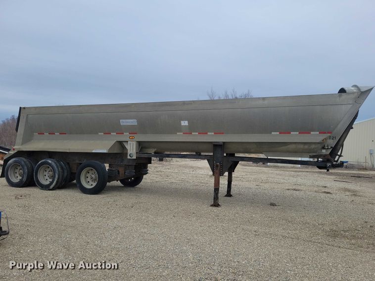 image for item EE0911 1992 Alumatech end dump trailer