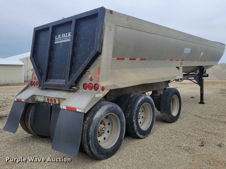 image for item EE0911 1992 Alumatech end dump trailer