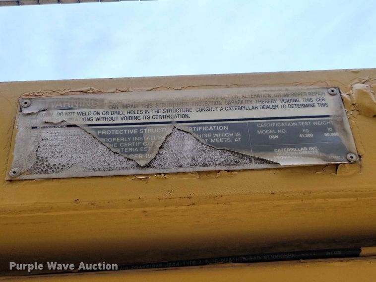 image for item EE0913 1991 Caterpillar D8N dozer