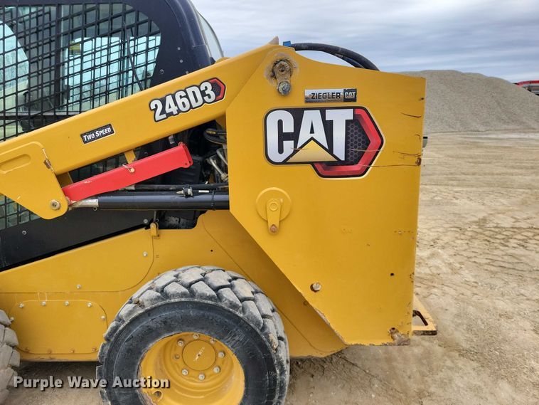 image for item EE0914 2020 Caterpillar 246D3 skid steer loader