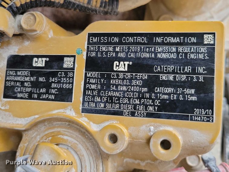 image for item EE0914 2020 Caterpillar 246D3 skid steer loader