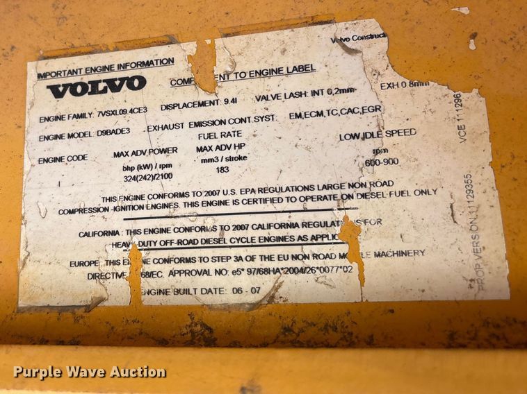 image for item EF1041 2007 Volvo A30D articulated haul truck