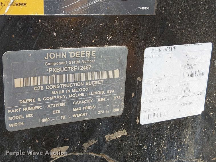 image for item EF1043 2024 John Deere 325G tracked skid steer loader