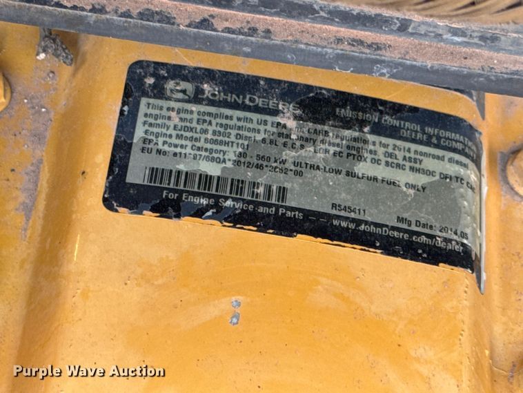 image for item EF6073 2014 John Deere 250G LC excavator