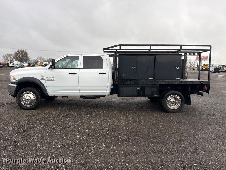 image for item EG2157 2016 RAM 4500HD Crew Cab flatbed pickup truck