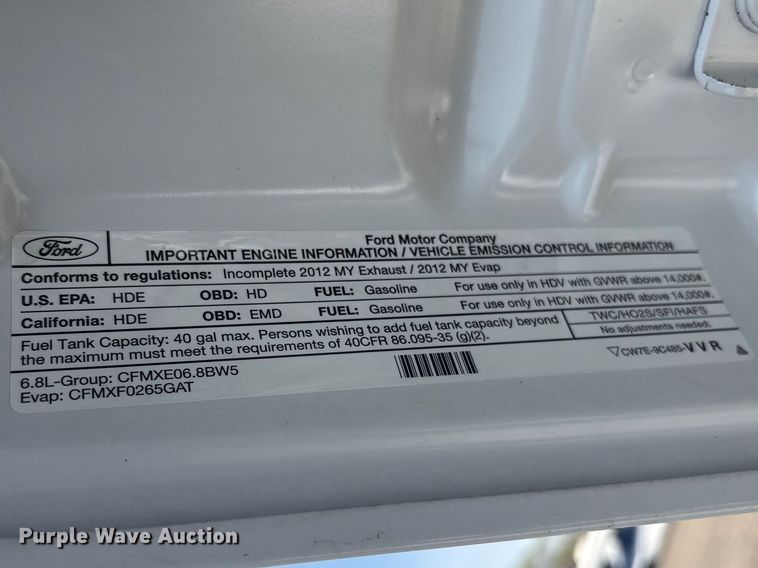 image for item EG8871 2012 Ford F450 Super Duty dump truck