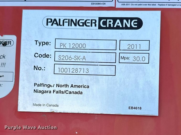 image for item EG8881 2012 Freightliner Business Class M2 crane truck