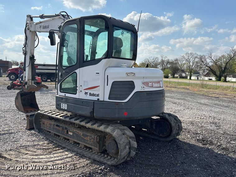 image for item EM0077 2011 Bobcat E80 mini excavator