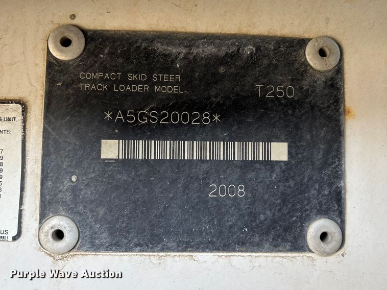 image for item EM0079 2008 Bobcat T250 skid steer loader