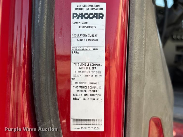 image for item EO4088 2018 Peterbilt 567 ready mix truck