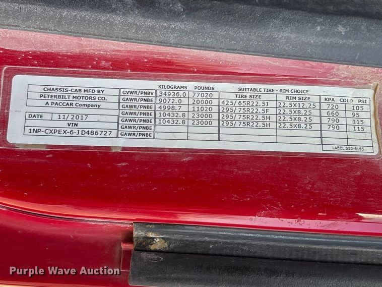 image for item EO4088 2018 Peterbilt 567 ready mix truck