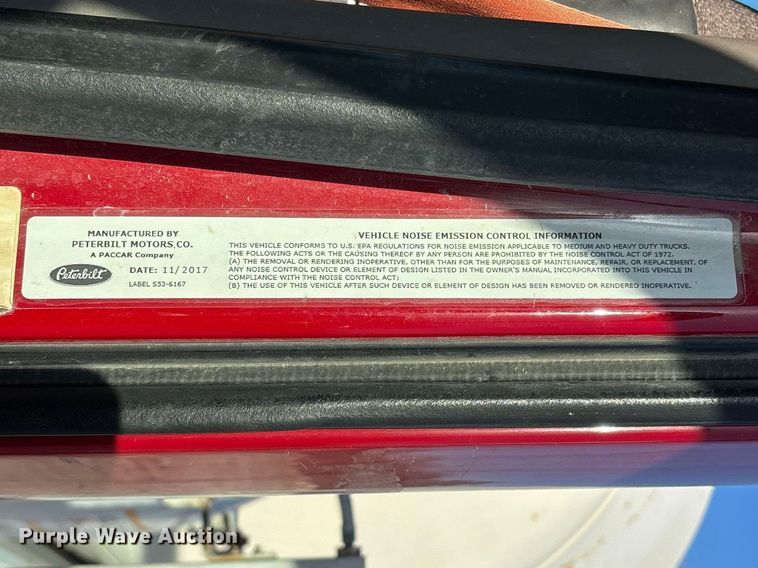 image for item EO4088 2018 Peterbilt 567 ready mix truck