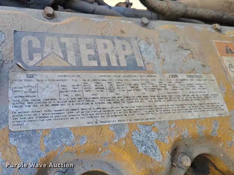 image for item EO7069 1999 Sterling L-Line crane truck