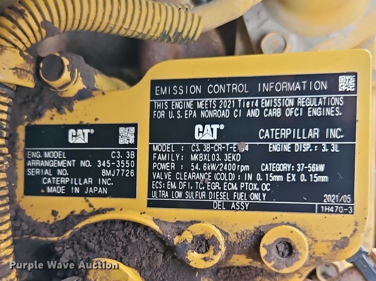 image for item EO7150 2021 Caterpillar 289D3 tracked skid steer loader