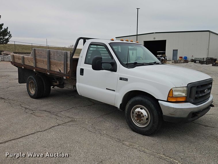 image for item EO7155 2000 Ford F350 dump flatbed pickup truck