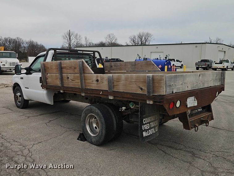 image for item EO7155 2000 Ford F350 dump flatbed pickup truck