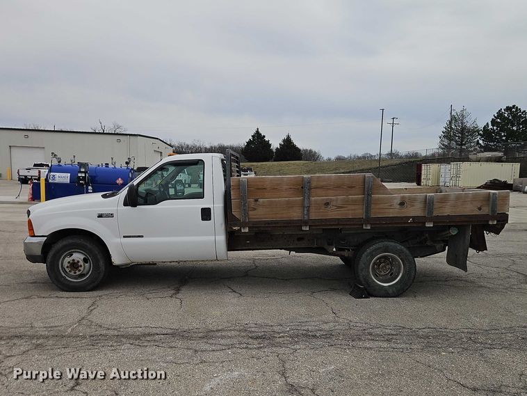 image for item EO7155 2000 Ford F350 dump flatbed pickup truck
