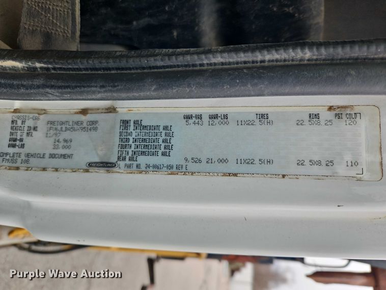 image for item EO7157 1998 Freightliner FL80 dump truck